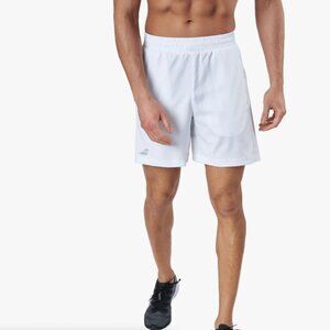 BABOLAT Tennis Pickleball Padel Shorts White Slim Performance 7" Medium New